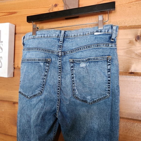 Boyish Donny High Rise Distressed Skinny Jeans in Forever Darling Size 32 X 30" - Picture 7 of 13
